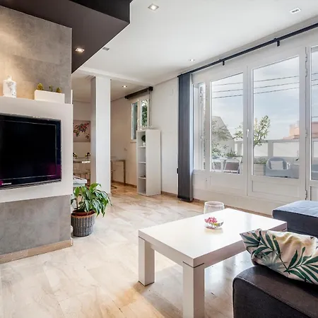 Penthouse On Malvarrosa Beach Lägenhet